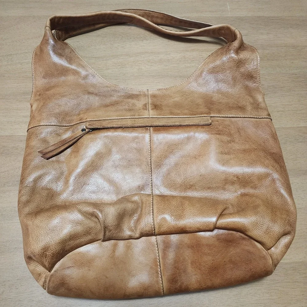 Latico Leather Camilla Boho Shoulder Bag In Camel Tan Leather New